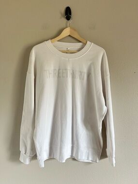 Lululemon White Three Thirty Perfectly Oversized Sweatshirt size 10